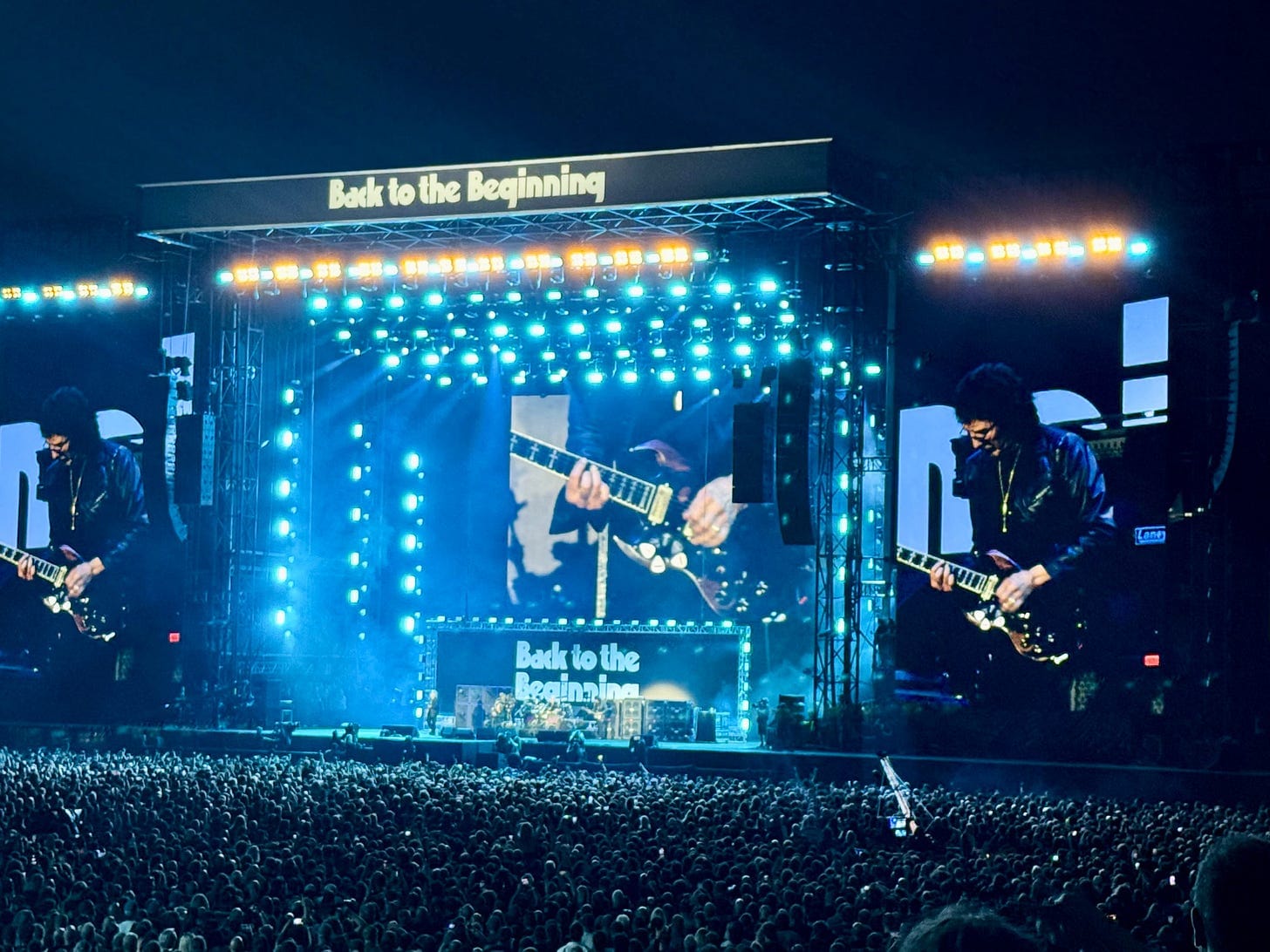 Black Sabbath on stage at Villa Park, Birmingham, England, July 5, 2025 - photo by Mark Dauner, Rock and Roll Reclaimed