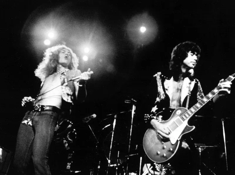 Led Zeppelin’s Robert Plant and Jimmy Page